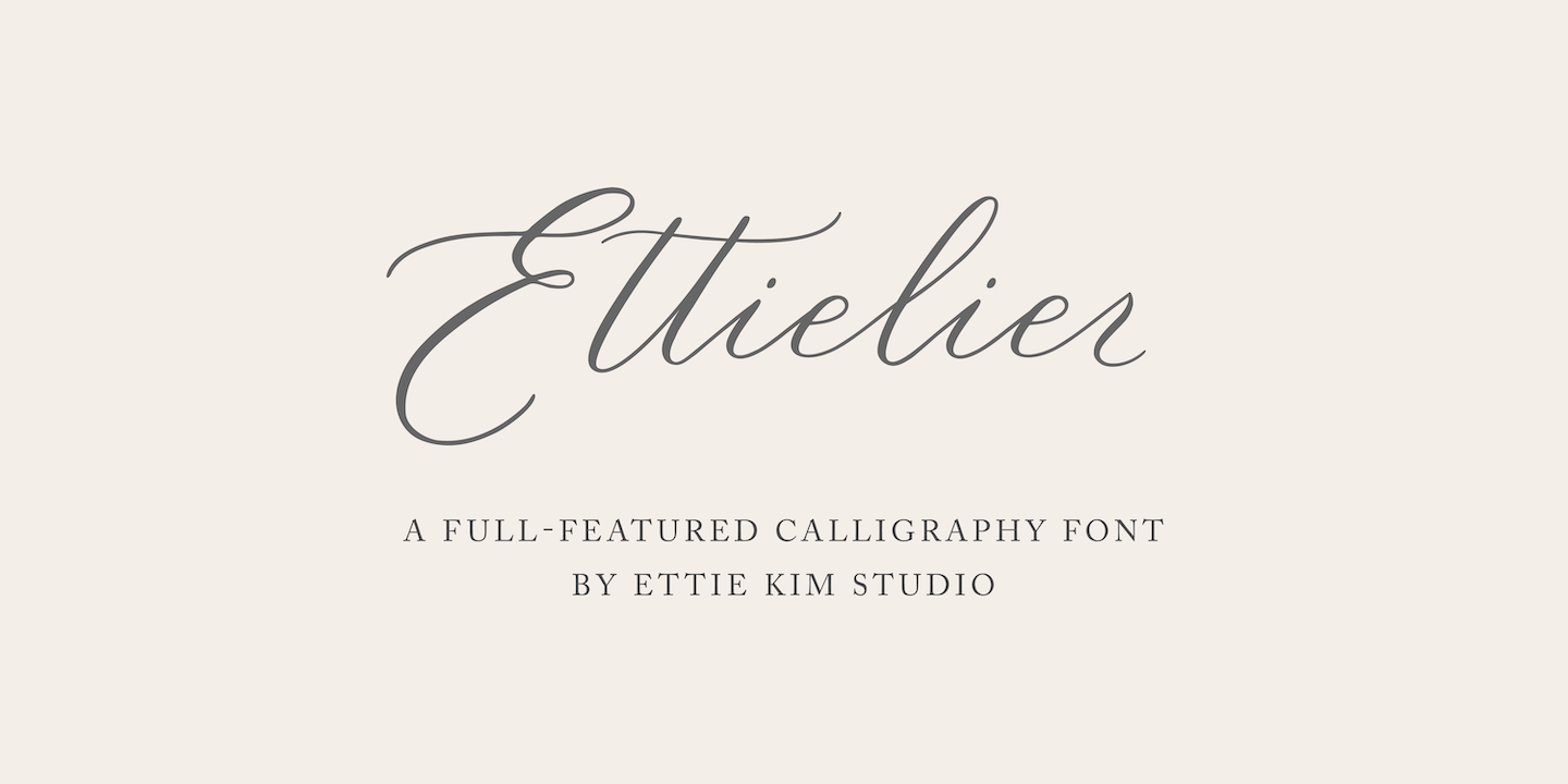 Ettielier Regular Font preview
